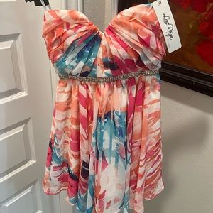 NEW With Tags Love Reign By As U Wish Prom Cocktail Mini Dress Sz 1